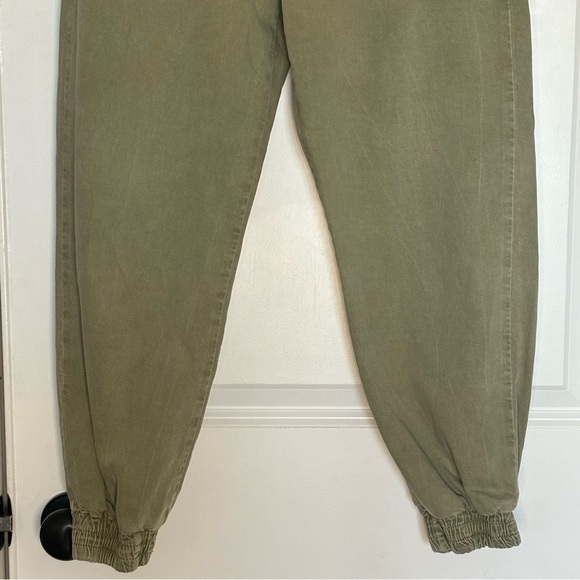 Zara Mercer Jogger Jeans Olive Green M - Picture 5 of 11